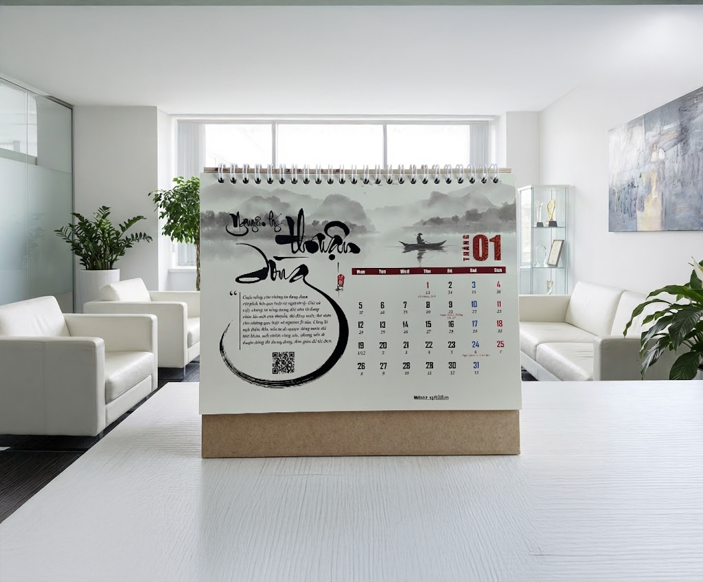 BỘ LỊCH THƯ PHÁP 2026 | MƯỢN NÉT MỰC XƯA - HỌA NÊN CỐT CÁCH