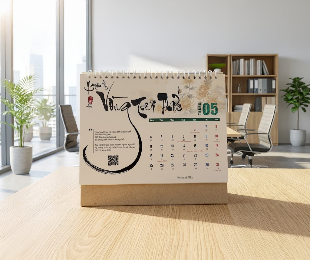 BỘ LỊCH THƯ PHÁP 2026 | MƯỢN NÉT MỰC XƯA - HỌA NÊN CỐT CÁCH