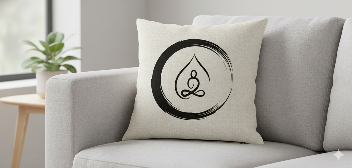 Bộ Gối + Đĩa trang trí Thiền định