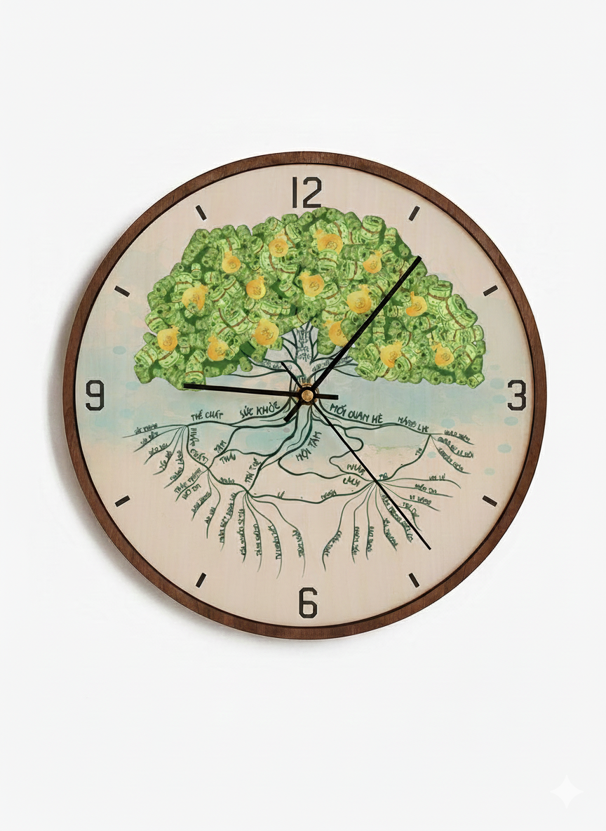 Đồng hồ cây đủ đầy của sự trọn đời