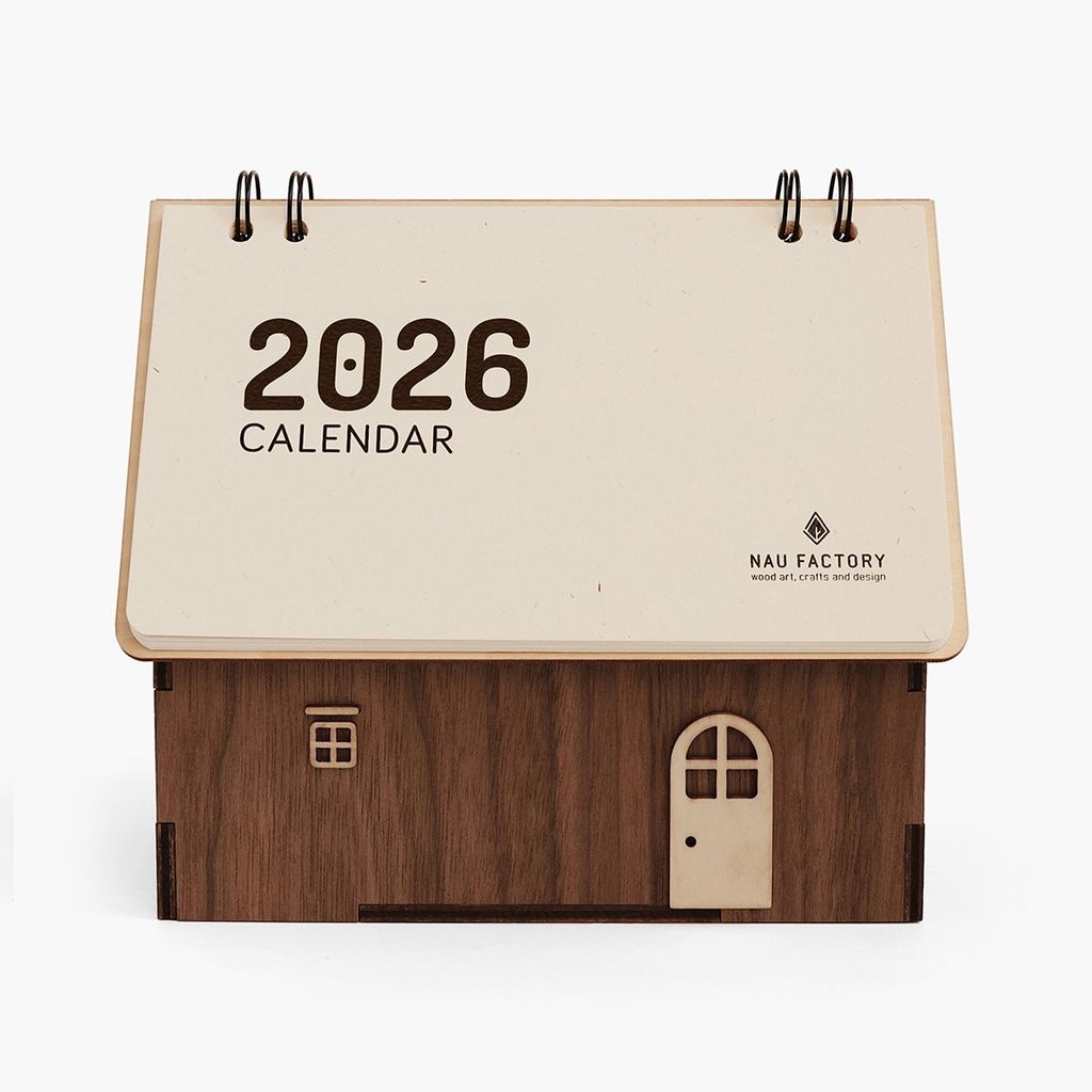 Lịch gỗ ngôi nhà 2026